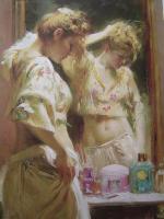 Pino Daeni - Impression oil painting.